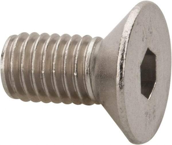 Value Collection - M8x1.25 Metric Coarse Hex Socket Drive, 90° Flat Screw - Grade 316 & Austenitic A4 Stainless Steel, Fully Threaded, 16mm OAL - Eagle Tool & Supply