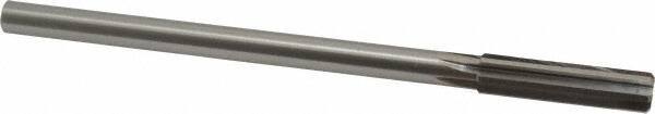 Interstate - 0.4385" High Speed Steel Chucking Reamer - Straight Flute, 0.373" Straight Shank, 1-3/4" Flute Length, 7" OAL - Eagle Tool & Supply