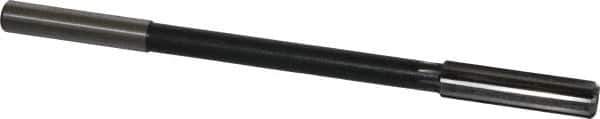 Interstate - 1/2" High Speed Steel Chucking Reamer - Straight Flute, 0.4355" Straight Shank, 2" Flute Length, 8" OAL - Eagle Tool & Supply