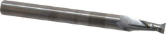 OSG - 9/64", 9/32" LOC, 3/16" Shank Diam, 2" OAL, 2 Flute, Solid Carbide Square End Mill - Single End, Uncoated, Spiral Flute, 30° Helix, Centercutting, Right Hand Cut, Right Hand Flute, Series 412 - Eagle Tool & Supply
