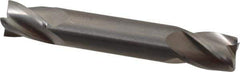 OSG - 7/16", 9/16" LOC, 7/16" Shank Diam, 2-3/4" OAL, 4 Flute, Solid Carbide Square End Mill - Double End, Uncoated, Spiral Flute, 30° Helix, Right Hand Cut, Right Hand Flute, Series 424 - Eagle Tool & Supply