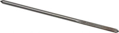 Interstate - 1/8" High Speed Steel Chucking Reamer - Straight Flute, 0.119" Straight Shank, 7/8" Flute Length, 3-1/2" OAL - Eagle Tool & Supply