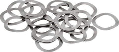 Gardner Spring - 0.265" ID x 0.367" OD, Grade 1074-1095 Steel Wave Disc Spring - 0.006" Thick, 0.03" Overall Height, 0.015" Deflection, 3 Lb at Deflection - Eagle Tool & Supply
