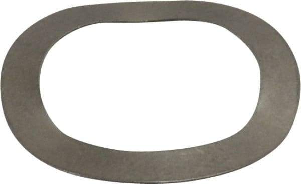 Gardner Spring - 0.531" ID x 0.734" OD, Grade 302 Stainless Steel Wave Disc Spring - 0.009" Thick, 0.05" Overall Height, 0.03" Deflection, 5.5 Lb at Deflection - Eagle Tool & Supply