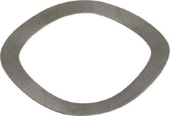Gardner Spring - 1.872" ID x 2.42" OD, Grade 1074 Steel Wave Disc Spring - 0.025" Thick, 0.168" Overall Height, 0.082" Deflection, 45 Lb at Deflection - Eagle Tool & Supply