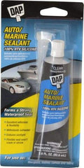 DAP - 2.8 oz Tube Clear RTV Silicone Joint Sealant - -40 to 400°F Operating Temp, 10 to 20 min Tack Free Dry Time, 24 hr Full Cure Time - Eagle Tool & Supply