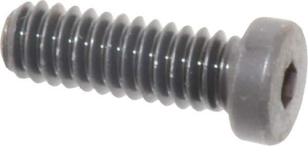 Made in USA - 1/4-20 UNC Hex Socket Drive, Low Socket Cap Screw - Grade 4037 Alloy Steel, Black Oxide Finish, Fully Threaded, 3/4" Length Under Head - Eagle Tool & Supply