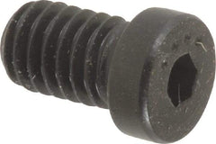 Made in USA - 5/16-18 UNC Hex Socket Drive, Low Socket Cap Screw - Grade 4037 Alloy Steel, Black Oxide Finish, Fully Threaded, 1/2" Length Under Head - Eagle Tool & Supply