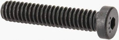 Made in USA - 1/4-20 UNC Hex Socket Drive, Low Socket Cap Screw - Grade 4037 Alloy Steel, Black Oxide Finish, Fully Threaded, 1-1/4" Length Under Head - Eagle Tool & Supply
