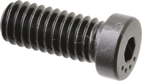 Made in USA - 5/16-18 UNC Hex Socket Drive, Low Socket Cap Screw - Grade 4037 Alloy Steel, Black Oxide Finish, Fully Threaded, 3/4" Length Under Head - Eagle Tool & Supply