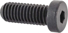 Made in USA - 3/8-16 UNC Hex Socket Drive, Low Socket Cap Screw - Grade 4037 Alloy Steel, Black Oxide Finish, Fully Threaded, 1" Length Under Head - Eagle Tool & Supply