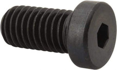 Made in USA - 1/2-13 UNC Hex Socket Drive, Low Socket Cap Screw - Grade 4037 Alloy Steel, Black Oxide Finish, Fully Threaded, 1" Length Under Head - Eagle Tool & Supply
