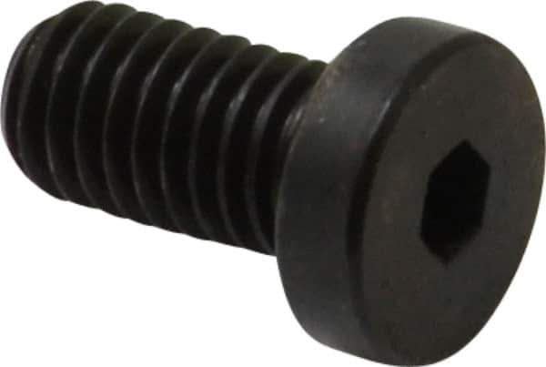 Made in USA - #10-32 UNF Hex Socket Drive, Low Socket Cap Screw - Grade 4037 Alloy Steel, Black Oxide Finish, Fully Threaded, 3/8" Length Under Head - Eagle Tool & Supply