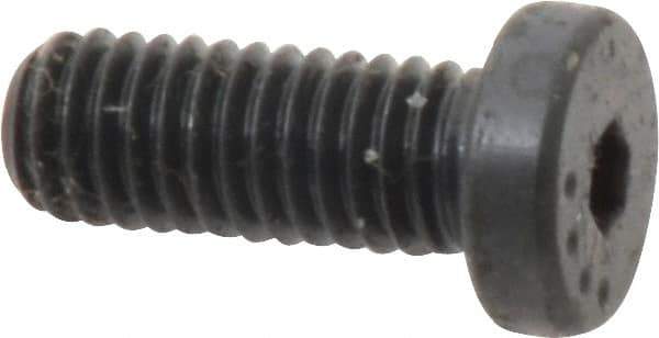 Made in USA - #10-32 UNF Hex Socket Drive, Low Socket Cap Screw - Grade 4037 Alloy Steel, Black Oxide Finish, Fully Threaded, 1/2" Length Under Head - Eagle Tool & Supply