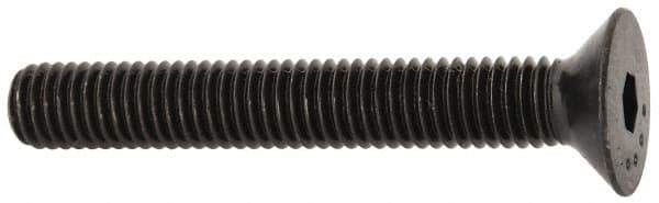 Made in USA - M5x0.80 Metric Coarse Hex Socket Drive, 90° Flat Head Socket Cap Screw - Grade 10.9 Alloy Steel, Black Oxide Finish, Fully Threaded, 35mm Length Under Head - Eagle Tool & Supply