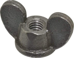 Value Collection - 3/8-16 UNC, Uncoated, Steel Standard Wing Nut - Grade 1015-1025, 1-5/8" Wing Span, 1" Wing Span, 7/8" Base Diam - Eagle Tool & Supply