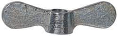 Value Collection - 3/8-16 UNC, Zinc Plated, Steel Standard Wing Nut - Grade 1015-1025, 2-1/2" Wing Span, 0.69" Wing Span, 9/16" Base Diam - Eagle Tool & Supply