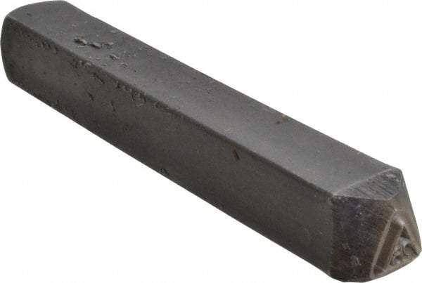 Made in USA - 3/16 Inch Character Size, 28 within a Triangle, Code Stamp - Steel - Eagle Tool & Supply