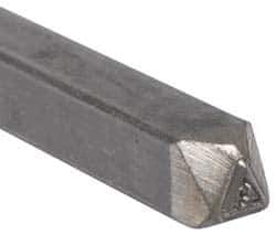 Made in USA - 3/16 Inch Character Size, 43 within a Triangle, Code Stamp - Steel - Eagle Tool & Supply