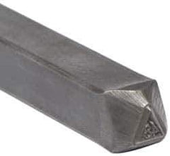 Made in USA - 3/16 Inch Character Size, 48 within a Triangle, Code Stamp - Steel - Eagle Tool & Supply