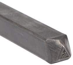 Made in USA - 3/16 Inch Character Size, 49 within a Triangle, Code Stamp - Steel - Eagle Tool & Supply