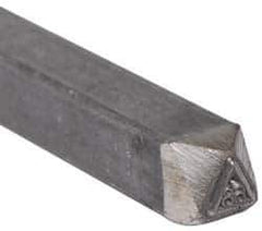 Made in USA - 3/16 Inch Character Size, 68 within a Triangle, Code Stamp - Steel - Eagle Tool & Supply