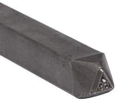 Made in USA - 3/16 Inch Character Size, 69 within a Triangle, Code Stamp - Steel - Eagle Tool & Supply