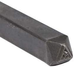 Made in USA - 3/16 Inch Character Size, 80 within a Triangle, Code Stamp - Steel - Eagle Tool & Supply