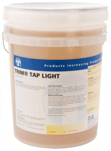 Master Fluid Solutions - Trim Tap Light, 5 Gal Pail Tapping Fluid - Straight Oil, For Broaching, Gear Cutting, Gundrilling, Milling, Reaming, Sawing, Shaving, Threading - Eagle Tool & Supply