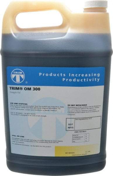 Master Fluid Solutions - Trim OM 300, 1 Gal Bottle Cutting Fluid - Straight Oil, For Grinding - Eagle Tool & Supply