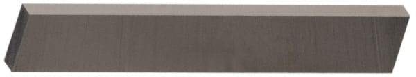 Cleveland - M42 Cobalt Rectangular Tool Bit Blank - 3/8" Wide x 5/8" High x 6" OAL, 2 Beveled Ends, 10° Bevel Angle, Ground - Exact Industrial Supply