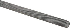 Made in USA - 5/8-11 UNC (Coarse), 2' Long, Low Carbon Steel Threaded Rod - Hot-Dipped Galvanized Finish, Right Hand Thread - Eagle Tool & Supply