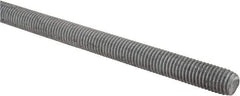 Made in USA - 5/8-11 UNC (Coarse), 6' Long, Low Carbon Steel Threaded Rod - Hot-Dipped Galvanized Finish, Right Hand Thread - Eagle Tool & Supply