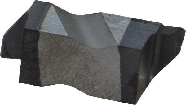 Kennametal - 3031NRP Grade KC5010, 1.58mm Cutting Width Carbide Grooving Insert - 2.39mm Max Depth of Cut, Right Hand, 0.79mm Corner Radius, TiAlN Finish - Eagle Tool & Supply
