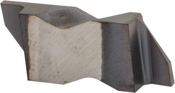 Kennametal - 3062NG Grade KC5025, 1.58mm Cutting Width Carbide Grooving Insert - 2.39mm Max Depth of Cut, Left Hand, 0.19mm Corner Radius, TiAlN Finish - Eagle Tool & Supply