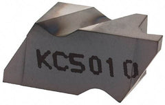 Kennametal - 2041NG Grade KC5010, 1.04mm Cutting Width Carbide Grooving Insert - 1.27mm Max Depth of Cut, Left Hand, 0.09mm Corner Radius, TiAlN Finish - Eagle Tool & Supply