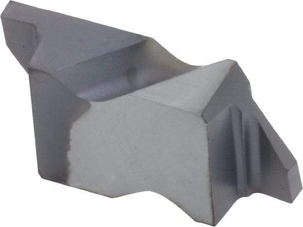 Kennametal - 2047NG Grade KC5010, 1.19mm Cutting Width Carbide Grooving Insert - 1.27mm Max Depth of Cut, Left Hand, 0.09mm Corner Radius, TiAlN Finish - Eagle Tool & Supply