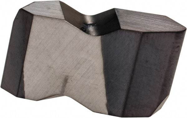 Kennametal - ND3038 Grade KC5025, Internal/External API Rotary Shoulder Connections Threading Insert - 4 TPI Int Pitch, Right Hand Insert, TiAlN Finish, Carbide - Eagle Tool & Supply