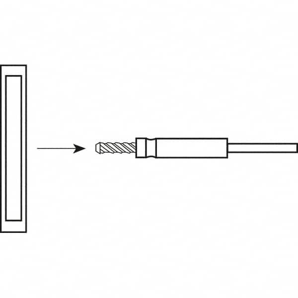 Standard Abrasives - 1/4-20 Star Pad Mandrel - Eagle Tool & Supply