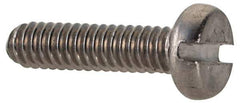 Value Collection - M2x0.40 Metric Coarse, 8mm Length Under Head Slotted Drive Machine Screw - Fillister Head, Grade 18-8 & A2 Stainless Steel, Uncoated, Without Washer - Eagle Tool & Supply