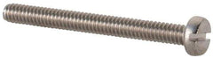 Value Collection - M2x0.40 Metric Coarse, 20mm Length Under Head Slotted Drive Machine Screw - Fillister Head, Grade 18-8 & A2 Stainless Steel, Uncoated, Without Washer - Eagle Tool & Supply