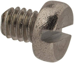 Value Collection - M2.5x0.45 Metric Coarse, 3mm Length Under Head Slotted Drive Machine Screw - Fillister Head, Grade 18-8 & A2 Stainless Steel, Uncoated, Without Washer - Eagle Tool & Supply