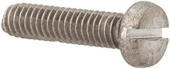 Value Collection - M2.5x0.45 Metric Coarse, 10mm Length Under Head Slotted Drive Machine Screw - Fillister Head, Grade 18-8 & A2 Stainless Steel, Uncoated, Without Washer - Eagle Tool & Supply