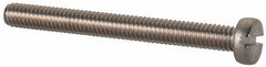 Value Collection - M2.5x0.45 Metric Coarse, 25mm Length Under Head Slotted Drive Machine Screw - Fillister Head, Grade 18-8 & A2 Stainless Steel, Uncoated, Without Washer - Eagle Tool & Supply