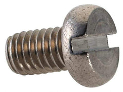 Value Collection - M3x0.50 Metric Coarse, 5mm Length Under Head Slotted Drive Machine Screw - Fillister Head, Grade 18-8 & A2 Stainless Steel, Uncoated, Without Washer - Eagle Tool & Supply