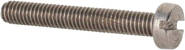 Value Collection - M3x0.50 Metric Coarse, 20mm Length Under Head Slotted Drive Machine Screw - Fillister Head, Grade 18-8 & A2 Stainless Steel, Uncoated, Without Washer - Eagle Tool & Supply