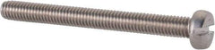 Value Collection - M3x0.50 Metric Coarse, 30mm Length Under Head Slotted Drive Machine Screw - Fillister Head, Grade 18-8 & A2 Stainless Steel, Uncoated, Without Washer - Eagle Tool & Supply