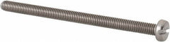Value Collection - M3x0.50 Metric Coarse, 45mm Length Under Head Slotted Drive Machine Screw - Fillister Head, Grade 18-8 & A2 Stainless Steel, Uncoated, Without Washer - Eagle Tool & Supply