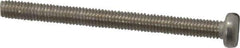 Value Collection - M3x0.50 Metric Coarse, 50mm Length Under Head Slotted Drive Machine Screw - Fillister Head, Grade 18-8 & A2 Stainless Steel, Uncoated, Without Washer - Eagle Tool & Supply