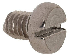 Value Collection - M4x0.70 Metric Coarse, 5mm Length Under Head Slotted Drive Machine Screw - Fillister Head, Grade 18-8 & A2 Stainless Steel, Uncoated, Without Washer - Eagle Tool & Supply